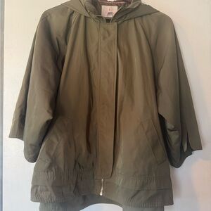 Isaac Mizrahi Olive Green Outerwear